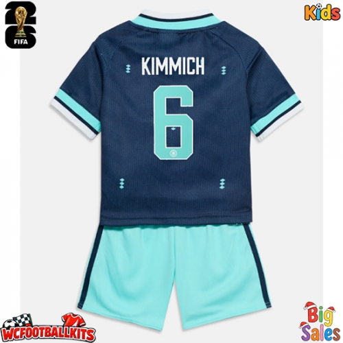 Germany Joshua Kimmich #6 Replica Away Stadium Kit for Kids World Cup 2026 Short Sleeve (+ pants)